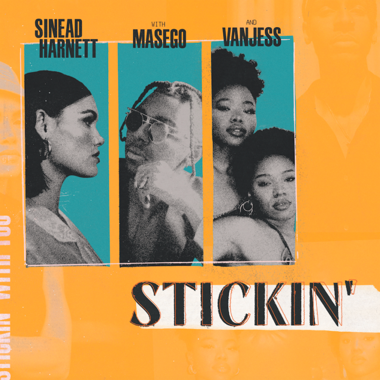 Sinead Harnett Stickin single cover featuring Masego and VanJess