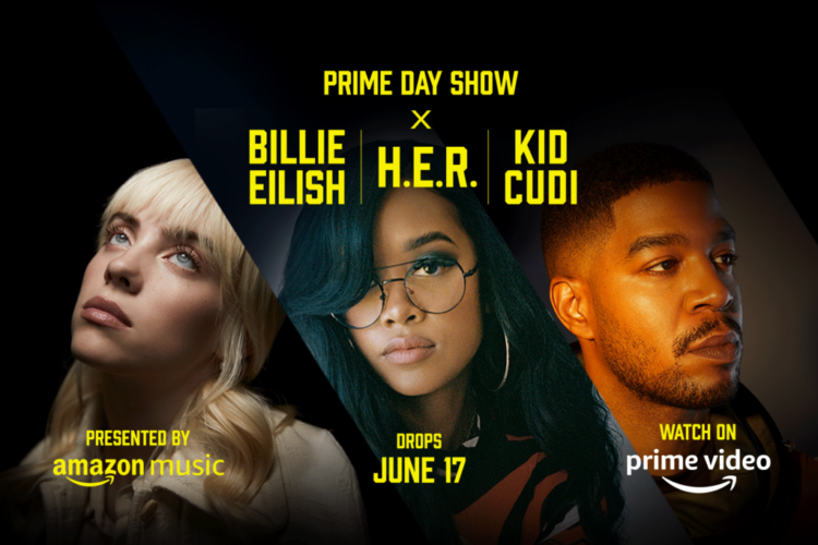 Amazon Prime Day Show with H.E.R., Billie Eilish and Kid Cudi