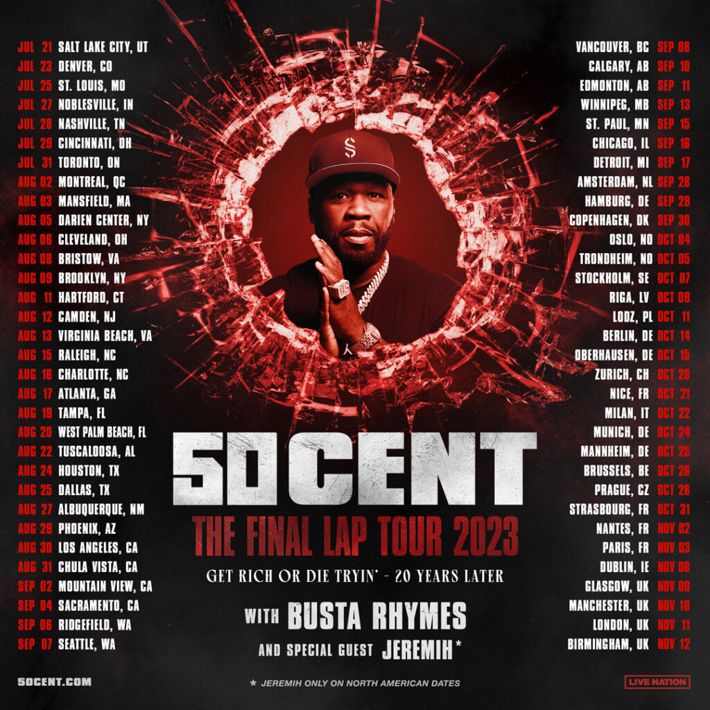 50 Cent Final Leg Tour Dates