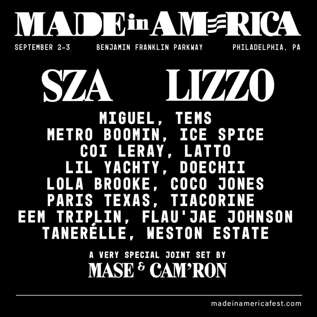 Made In America Festival 2023 poster
