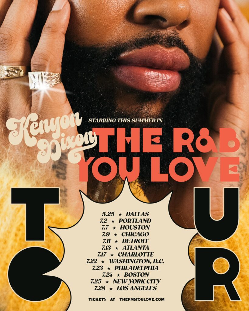 The R&B You Love Tour 2024 poster Kenyon Dixon